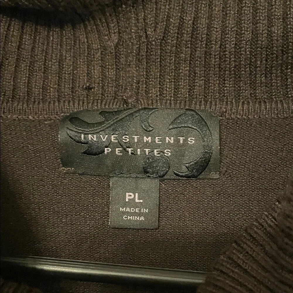 Investments Rich Brown Cowl Neck Sweater